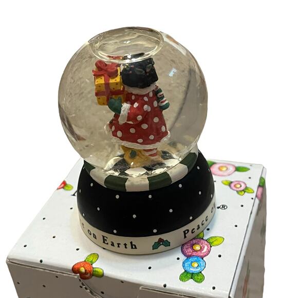 Mary Engelbreit Peace On Earth Mini Snow Globe Christmas - Picture 3 of 4